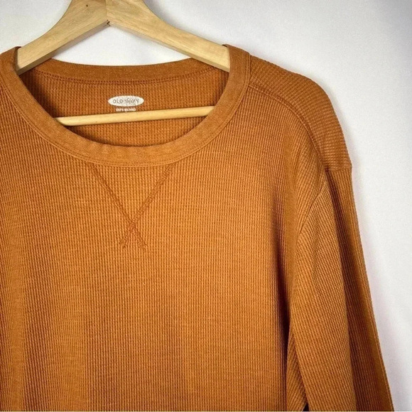 Old Navy Orange Soft Washed Thermal Long Sleeve T-Shirt L - Picture 3 of 3